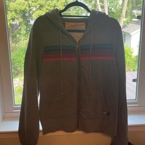 Aviator Nation hoodie, Size S, lightly worn, stripe zip-up